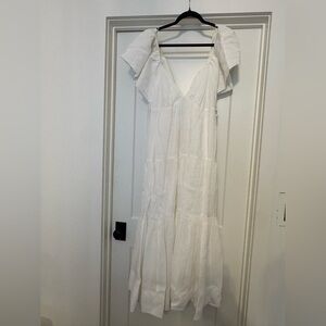 NWT La Ligne White Maxi Dress